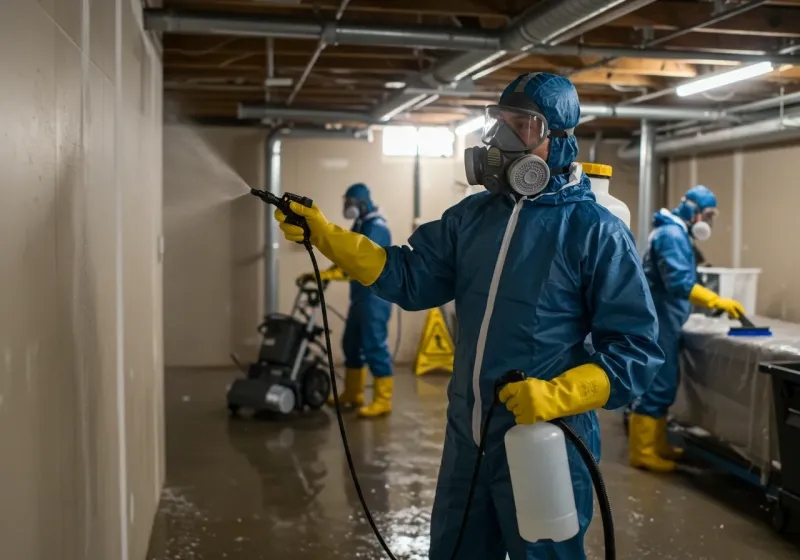 Basement Sanitization and Antimicrobial Treatment process in Bradford, PA